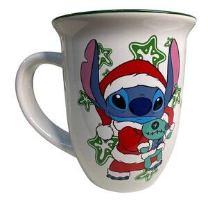 Disney Merry Stitchmas Mug Christmas Coffee Cup Lilo Stitch Santa Suit